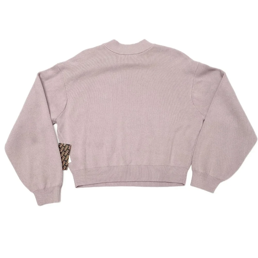 NWT Vans - Semi Cropped, Violet, Crew Neck Sweater, Size L - Picture 4 of 6